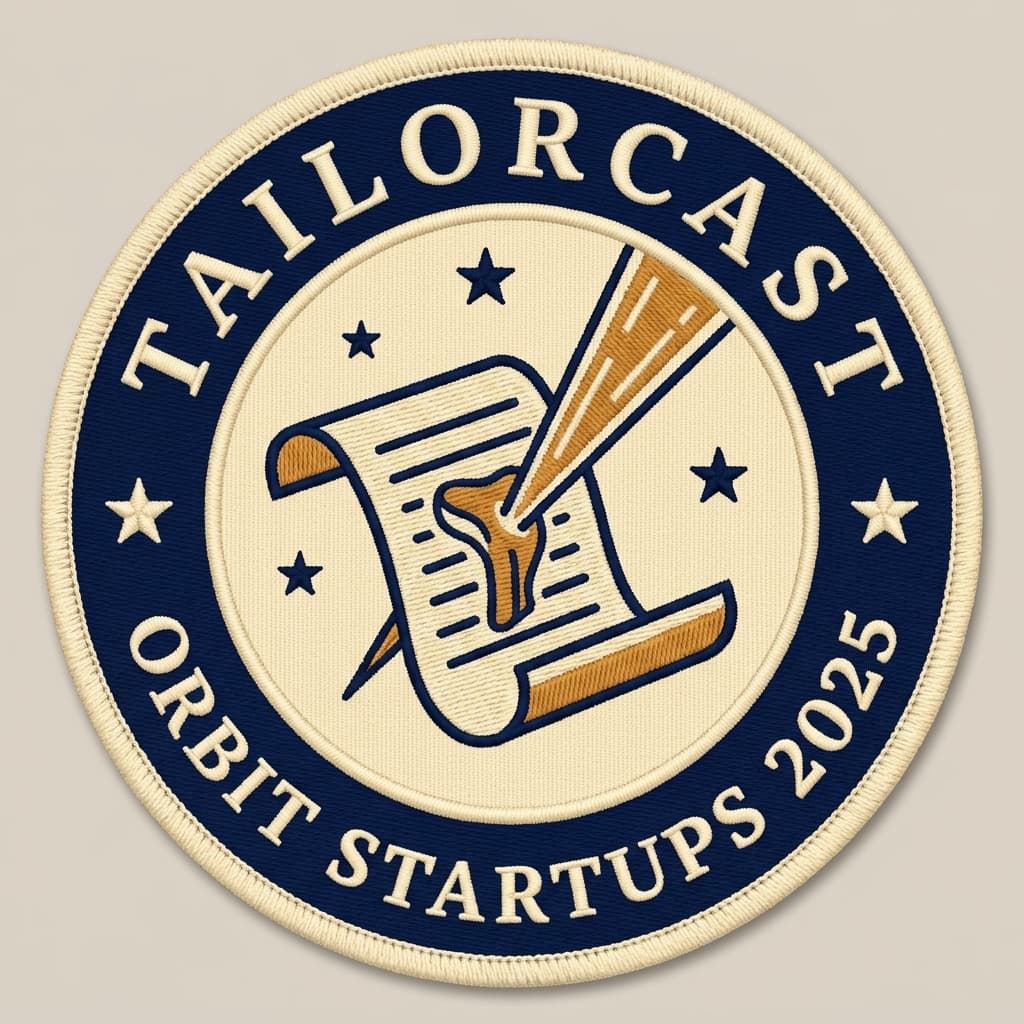 TailorCast mission patch